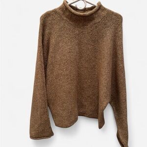 William Rast Cozy Brown Turtleneck Sweater